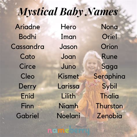 Discover the Secrets with These 10 Enigmatic Magical Names for Girls